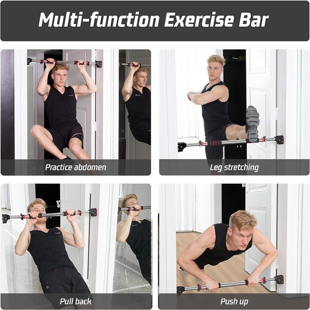Pull up Bar for Doorway - Chin up Bar Strength Training For Door Frame Pullup - Picture 6 of 12